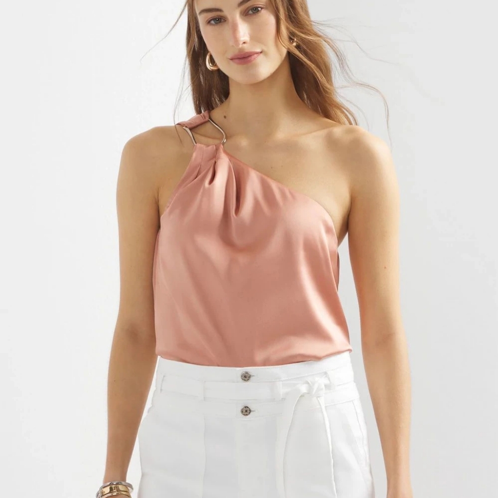 WHBM One Shoulder Top (Anthropologie Plus)